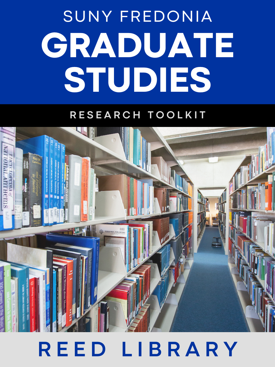 Cover image for Fredonia Graduate Studies Research Toolkit